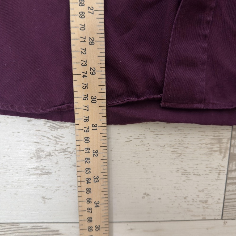 Ariat Shirt Mens 2XL Purple Solid Long Sleeve Twill Button Up Western - Picture 9 of 11